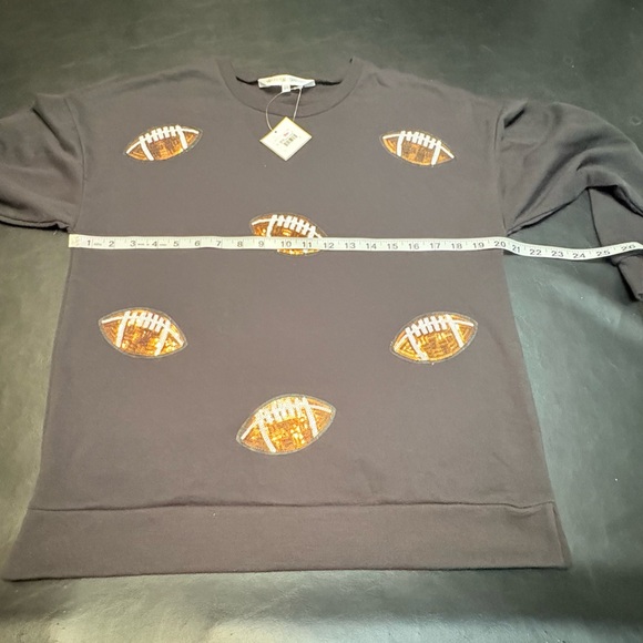 The Royal Standard Football Queen Sequin Sweatshirt size XS NWT - Picture 11 of 14